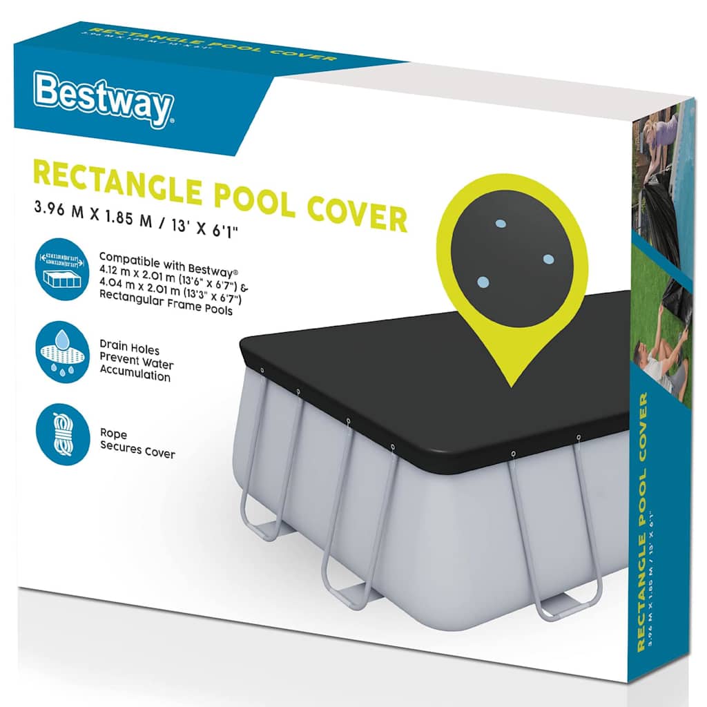 Bestway Flowclear medencetakaró 404 x 201 cm 4