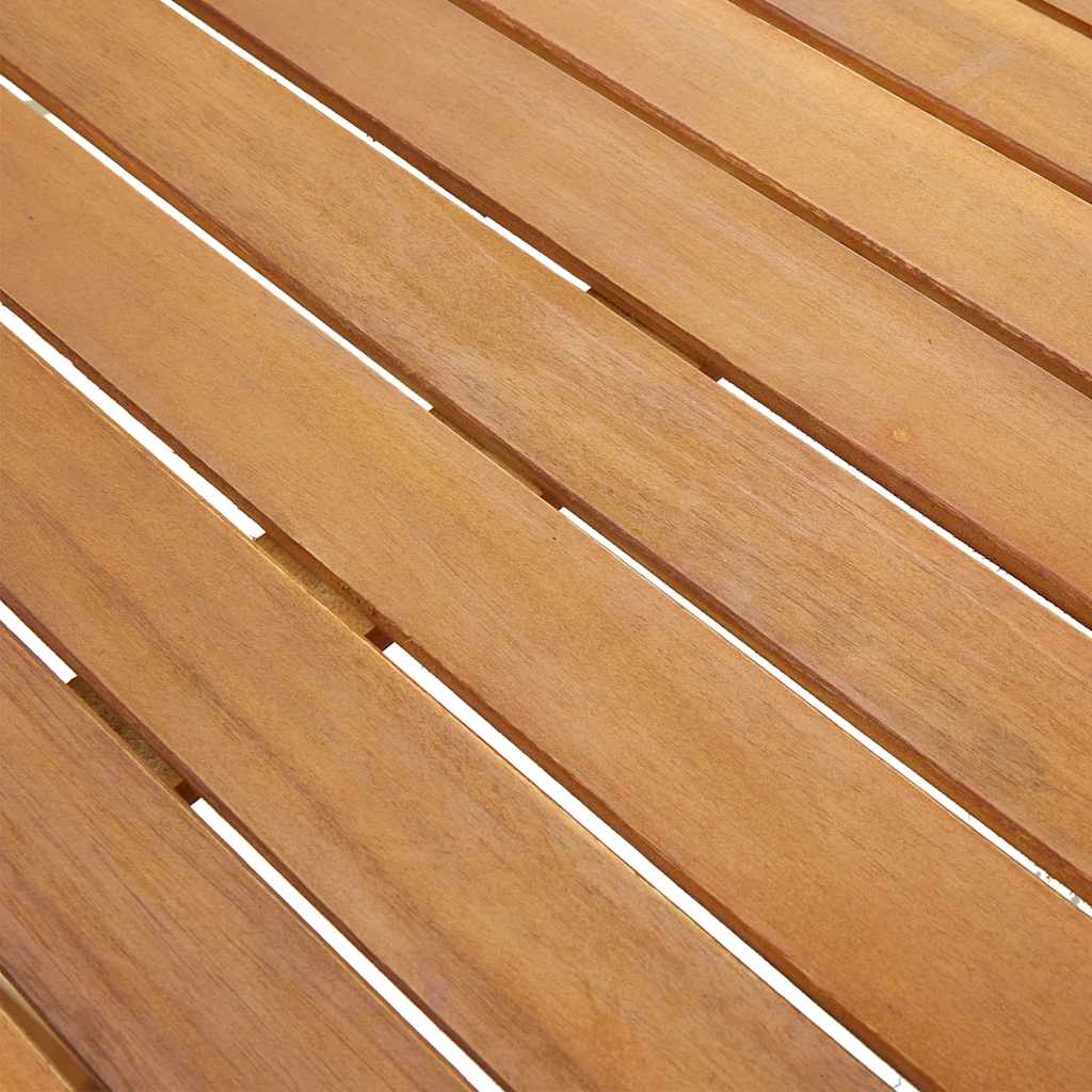 Tömör akácfa kerti asztal 140 x 80 x 74 cm 8