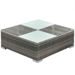 5 részes szürke polyrattan kerti ülőgarnitúra párnákkal 6