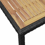 7-részes kültéri polyrattan étkezőszett párnákkal 9