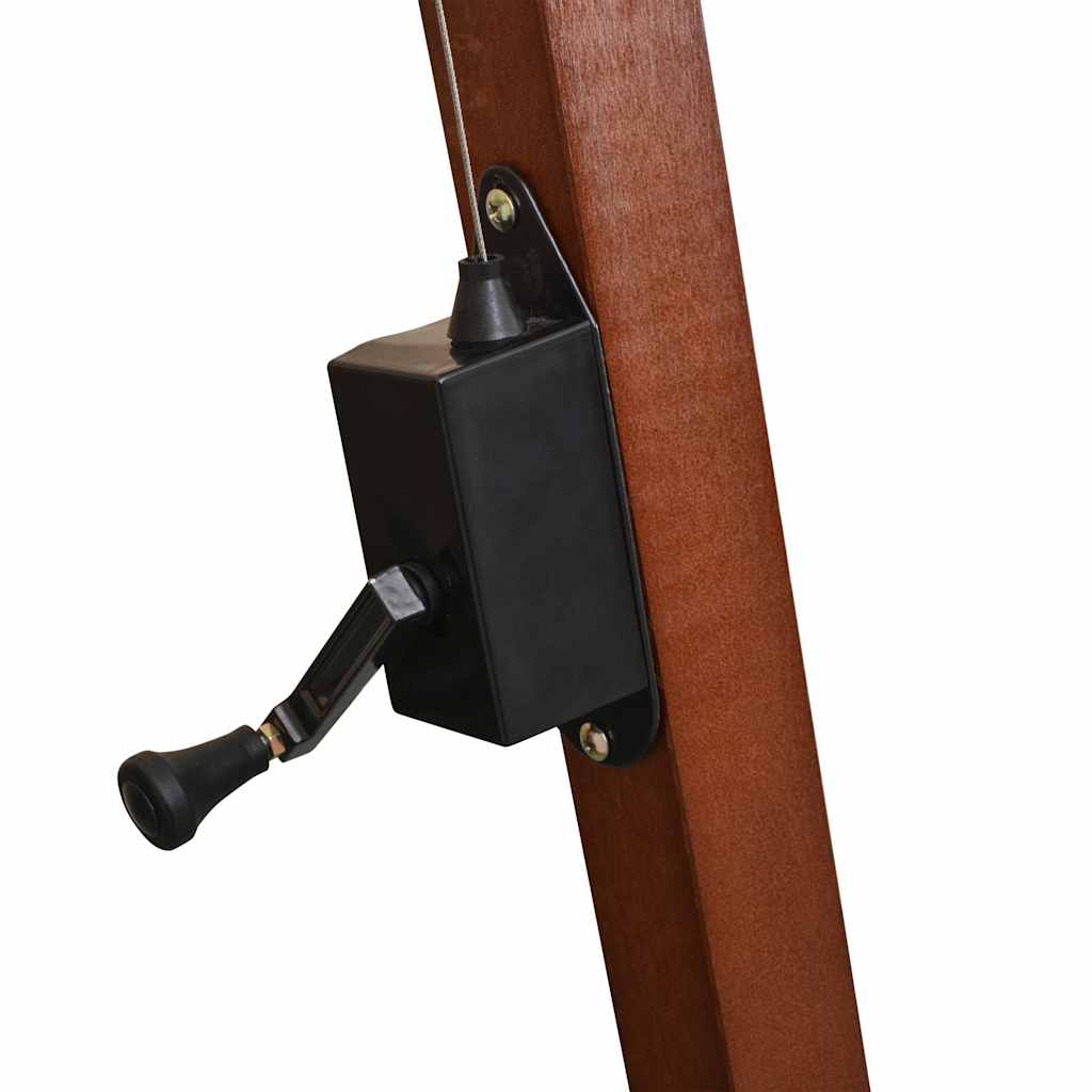 Fehér lógó napernyő fa rúddal 350 cm 7