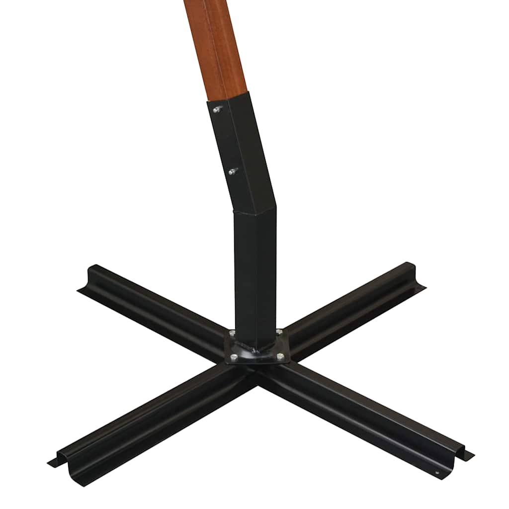 Fehér lógó napernyő fa rúddal 350 cm 8