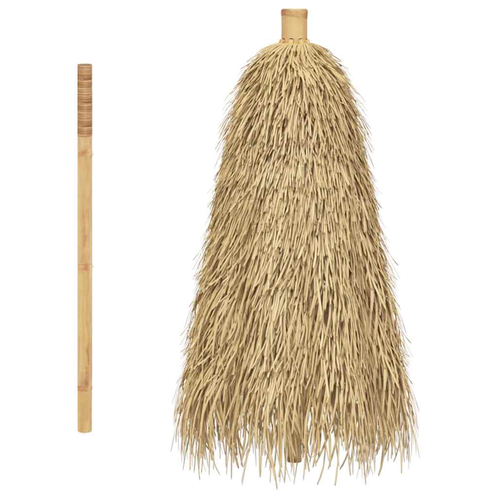 Bambuszernyő banánlevél tetővel 210 cm 5