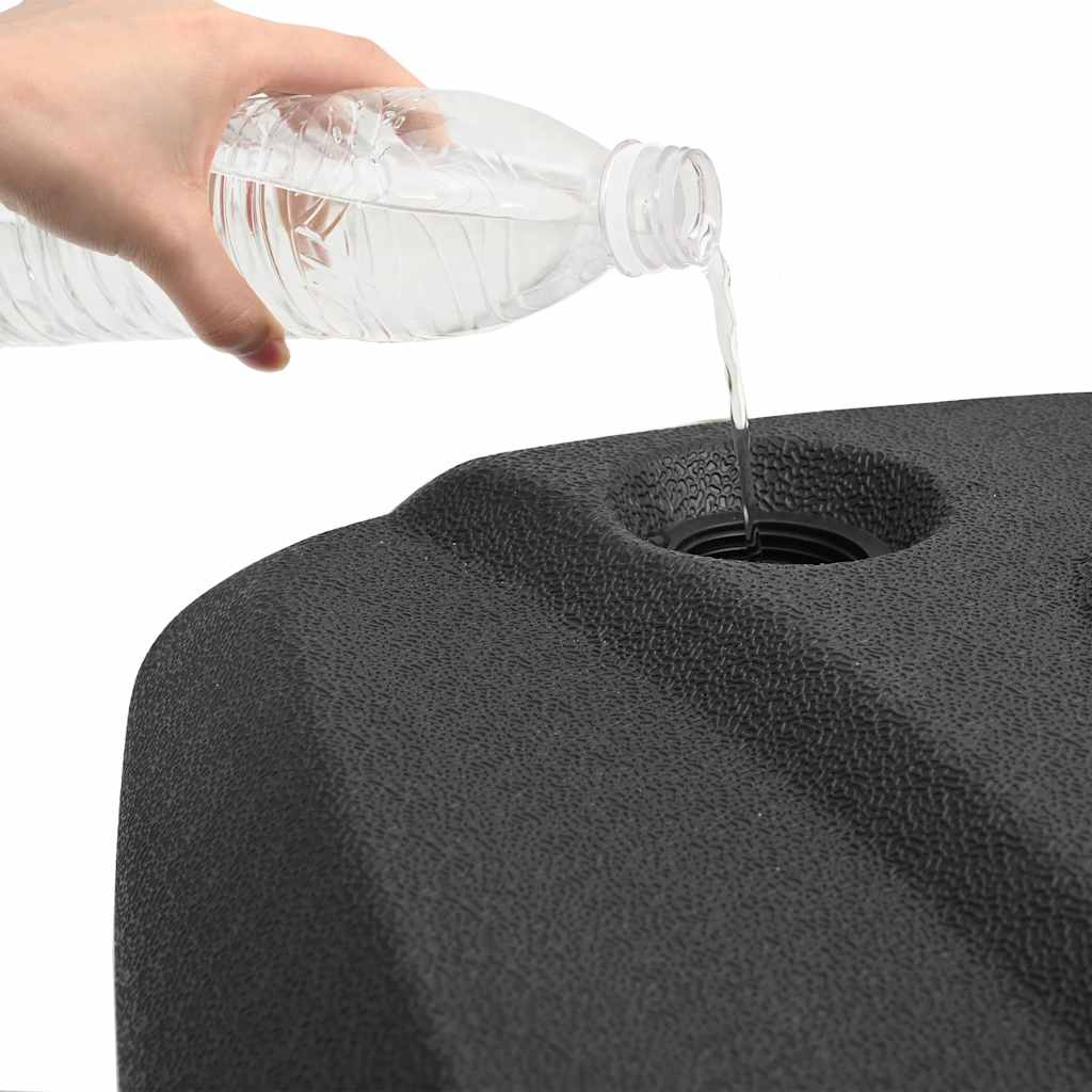 Fekete kültéri napernyőtartó talp 9