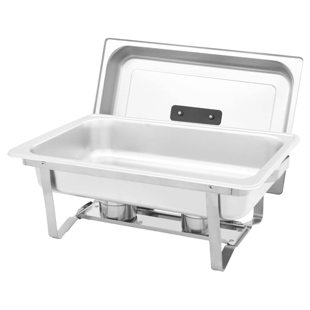 2 részes rozsdamentes acél chafing készlet 3