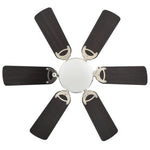 Díszes mennyezeti ventilátor lámpával 82 cm sötétbarna 4
