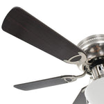 Díszes mennyezeti ventilátor lámpával 82 cm sötétbarna 6