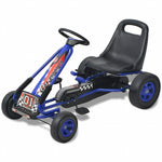Pedálos gokart kocsi állítható üléssel kék