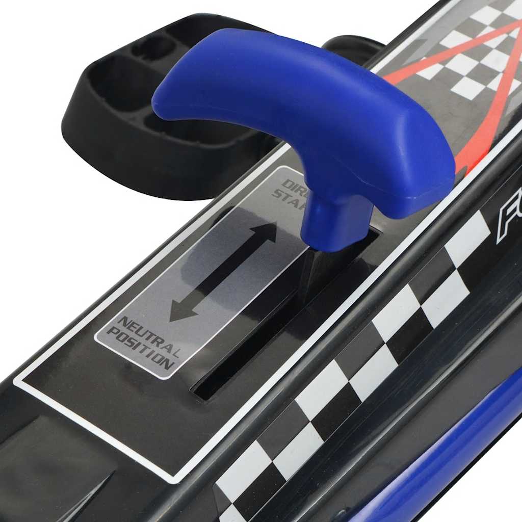 Pedálos gokart kocsi állítható üléssel kék 6