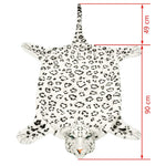 Fehér plüss leopárd szőnyeg 139 cm 4