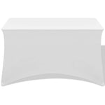Sztreccs asztal védőhuzat 2 db 183x76x74 cm fehér 2