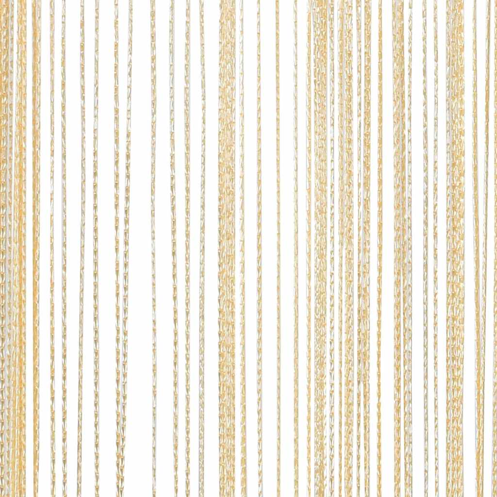 2 db krémszínű zsinórfüggöny 140 x 250 cm 8