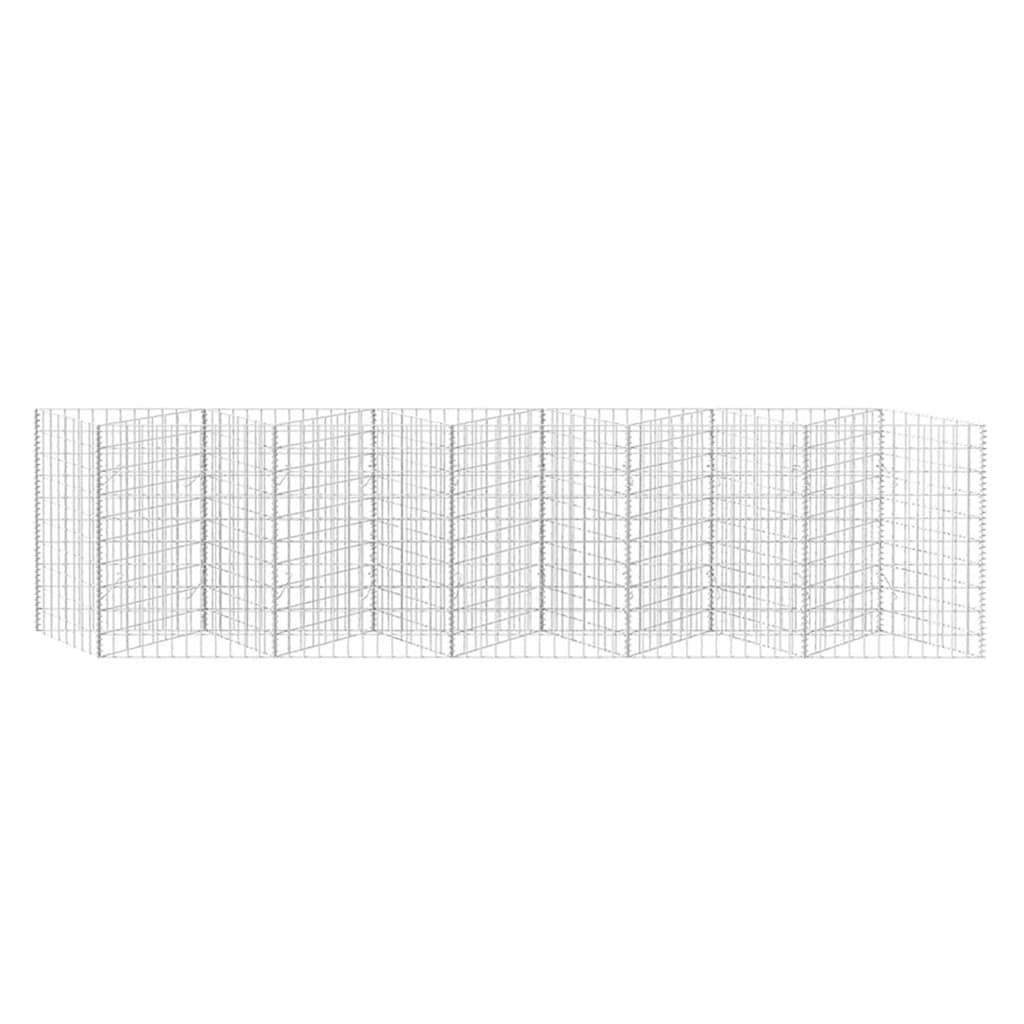 Horganyzott acél gabion kosár 300 x 30 x 100 cm 4