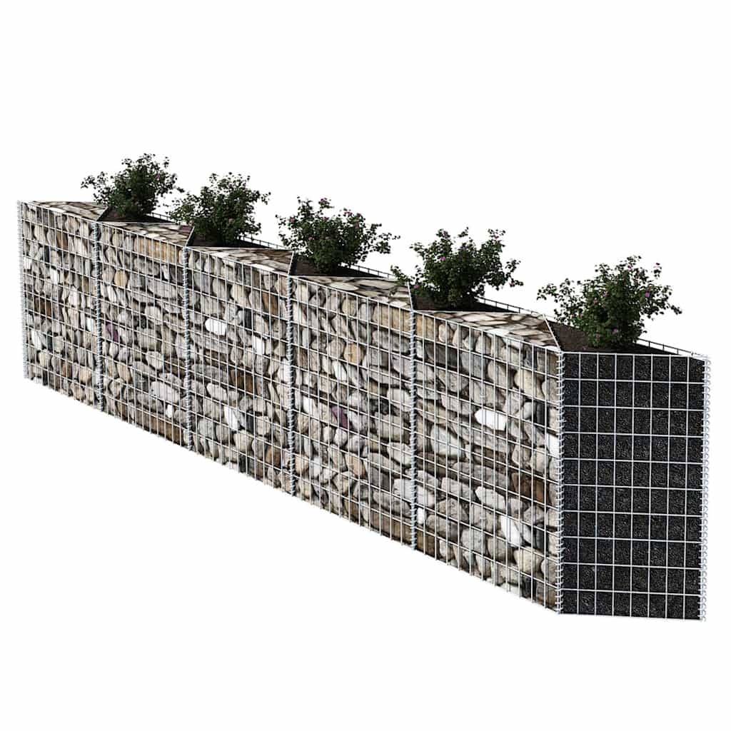 Horganyzott acél gabion kosár 300 x 30 x 100 cm 5