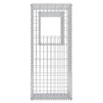 2 db vidaXL acél gabion kosár oszlop / ágyás 50 x 50 x 120 cm 5