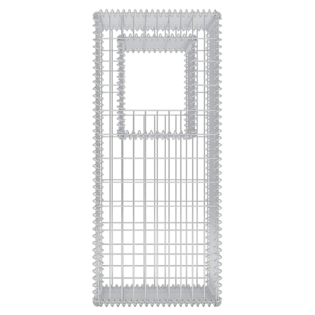 2 db vidaXL acél gabion kosár oszlop / ágyás 50 x 50 x 120 cm 5