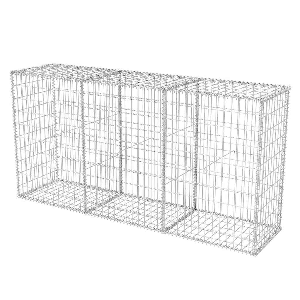 Horganyzott acél gabion kosár 200 x 50 x 100 cm 2