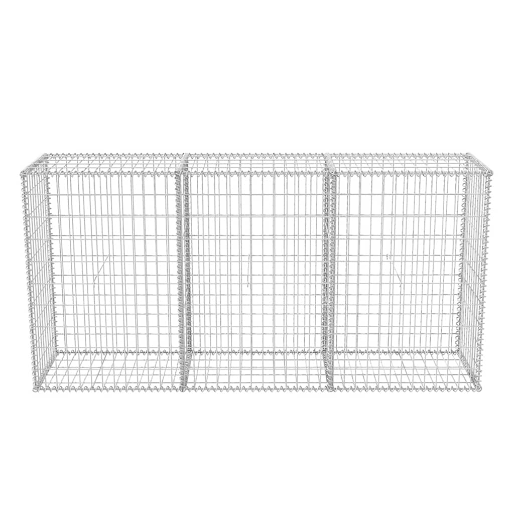 Horganyzott acél gabion kosár 200 x 50 x 100 cm 5