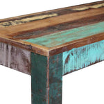Tömör újrahasznosított fa pad 110 x 35 x 45 cm 9