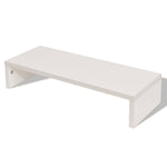 Monitorállvány szerelt fa 60 x 23,5 x 12 cm fehér 2