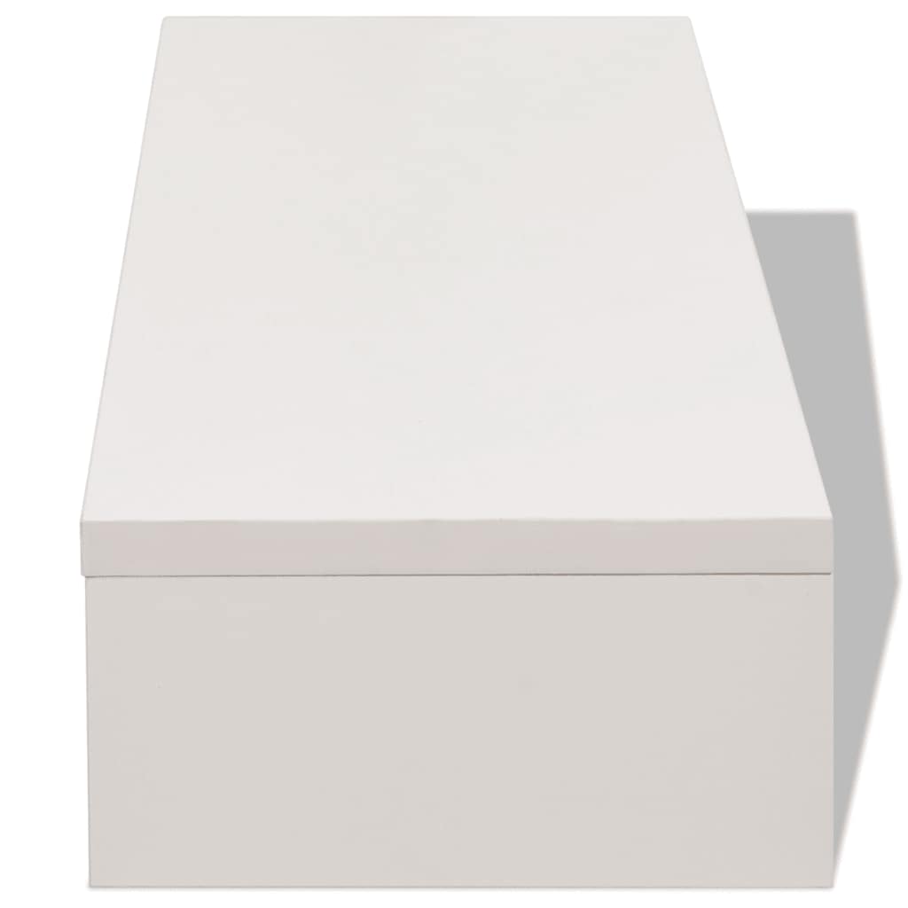 Monitorállvány szerelt fa 60 x 23,5 x 12 cm fehér 4