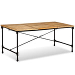 Tömör mangófa étkezőasztal 180 cm 3