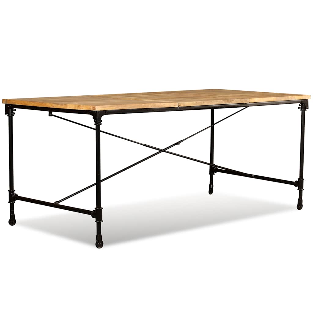 Tömör mangófa étkezőasztal 180 cm 7
