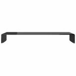 Fekete üveg TV/monitor állvány 100x30x13 cm 3