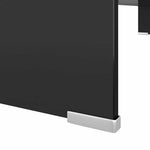 Fekete üveg TV/monitor állvány 100x30x13 cm 5