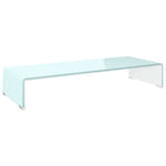 Zöld üveg TV állvány/monitor magasító 80 x 30 x 13 cm 2