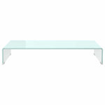 Zöld üveg TV állvány/monitor magasító 80 x 30 x 13 cm 3