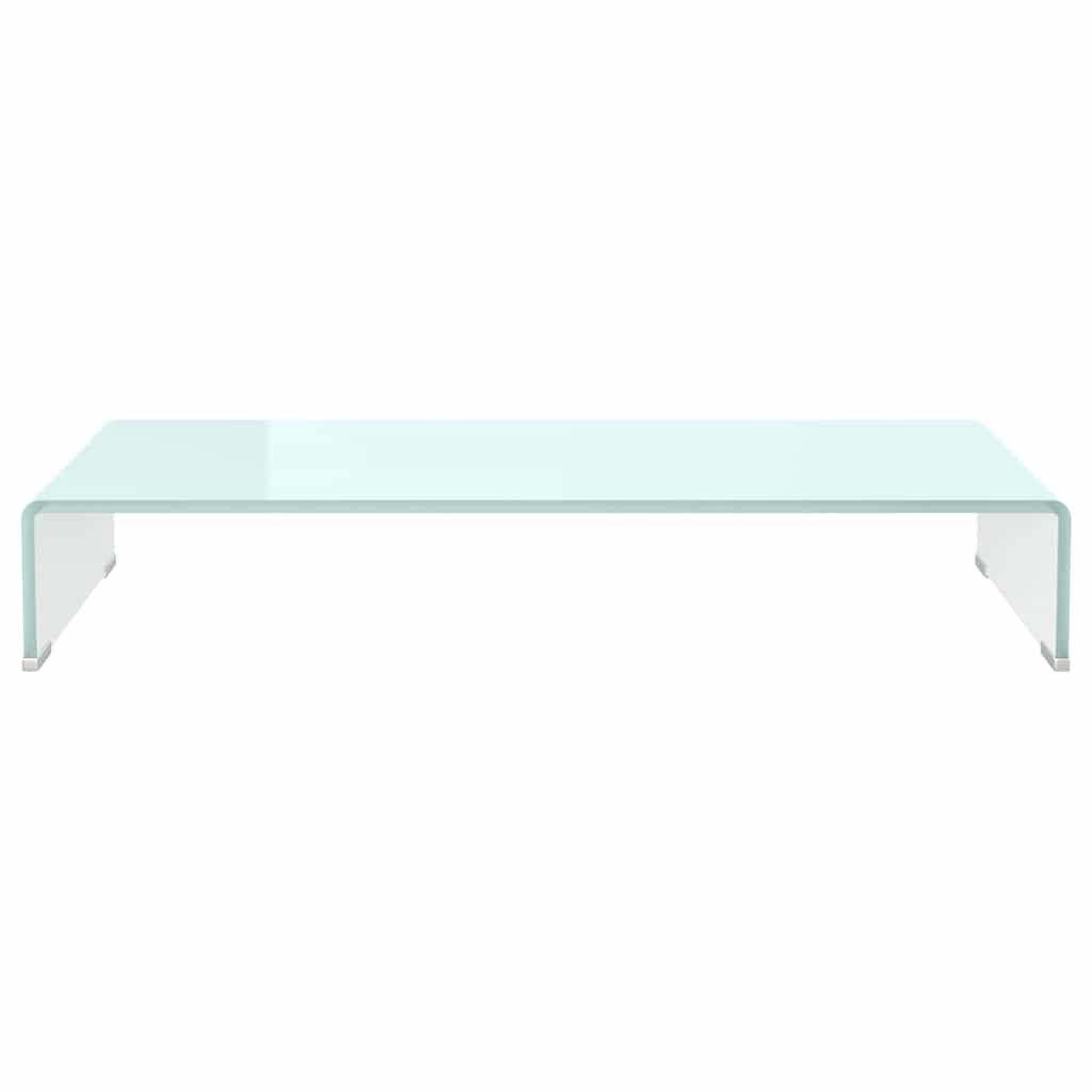Zöld üveg TV állvány/monitor magasító 80 x 30 x 13 cm 3