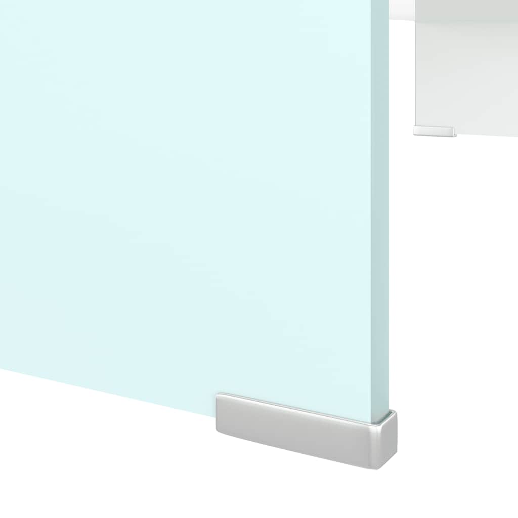 Zöld üveg TV állvány/monitor magasító 80 x 30 x 13 cm 5