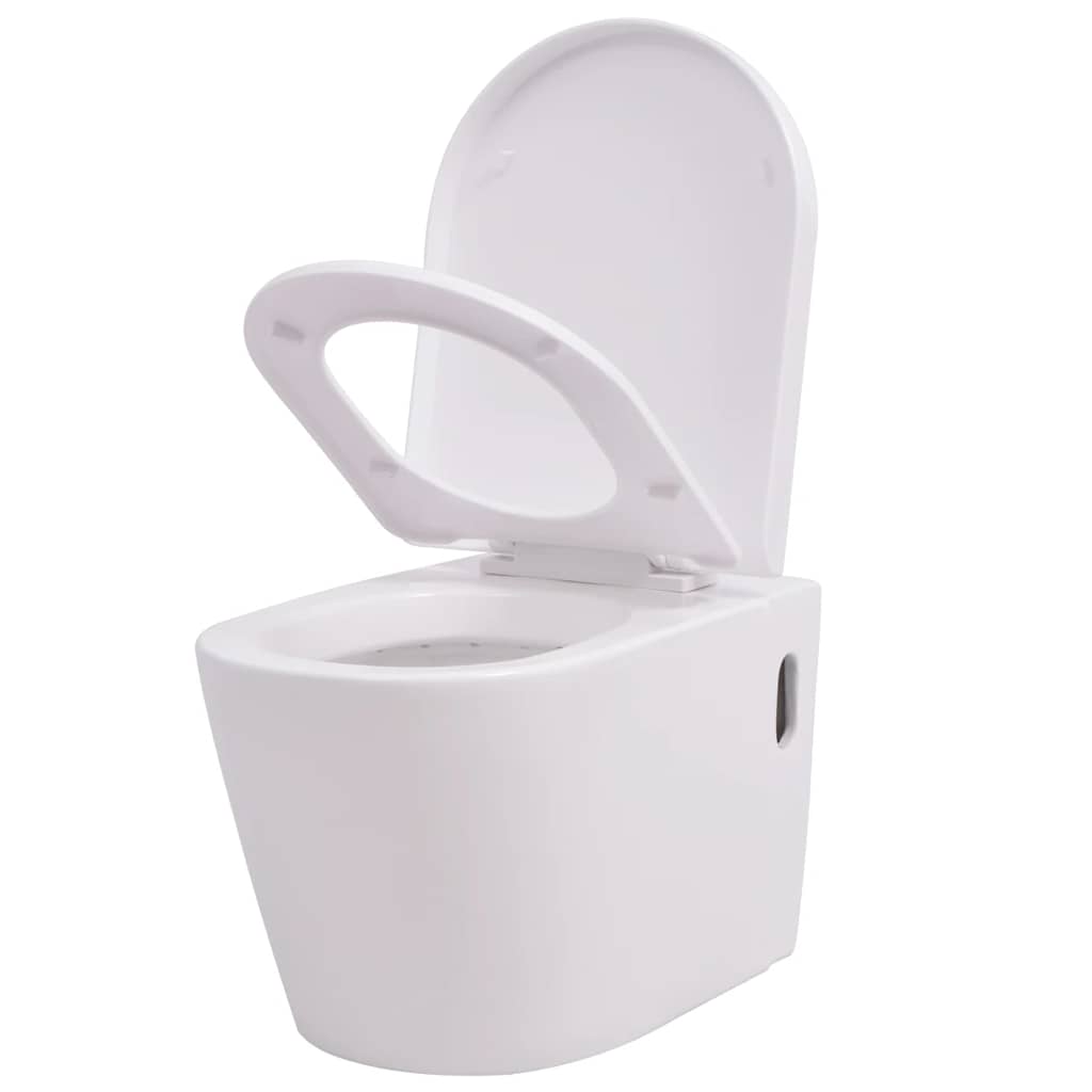 Falra szerelhető fehér kerámia WC 2
