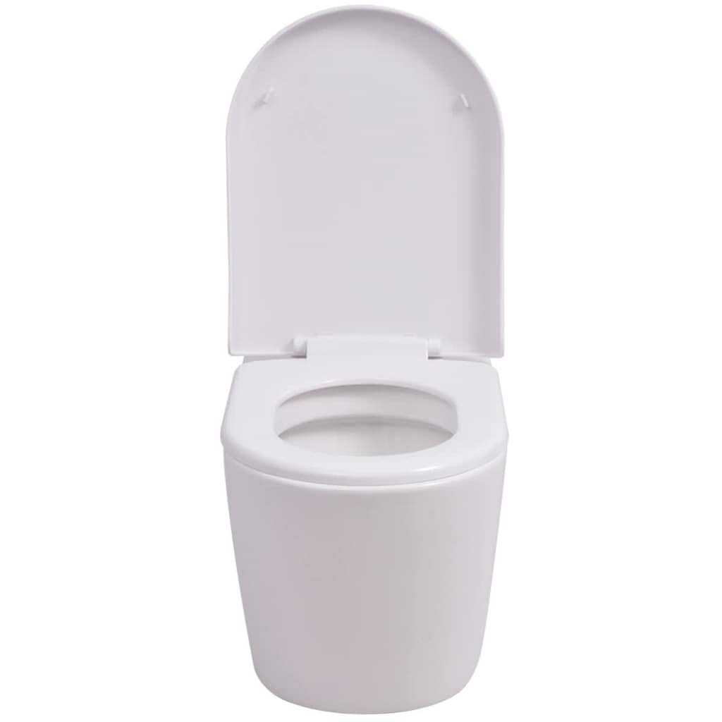 Falra szerelhető fehér kerámia WC 3