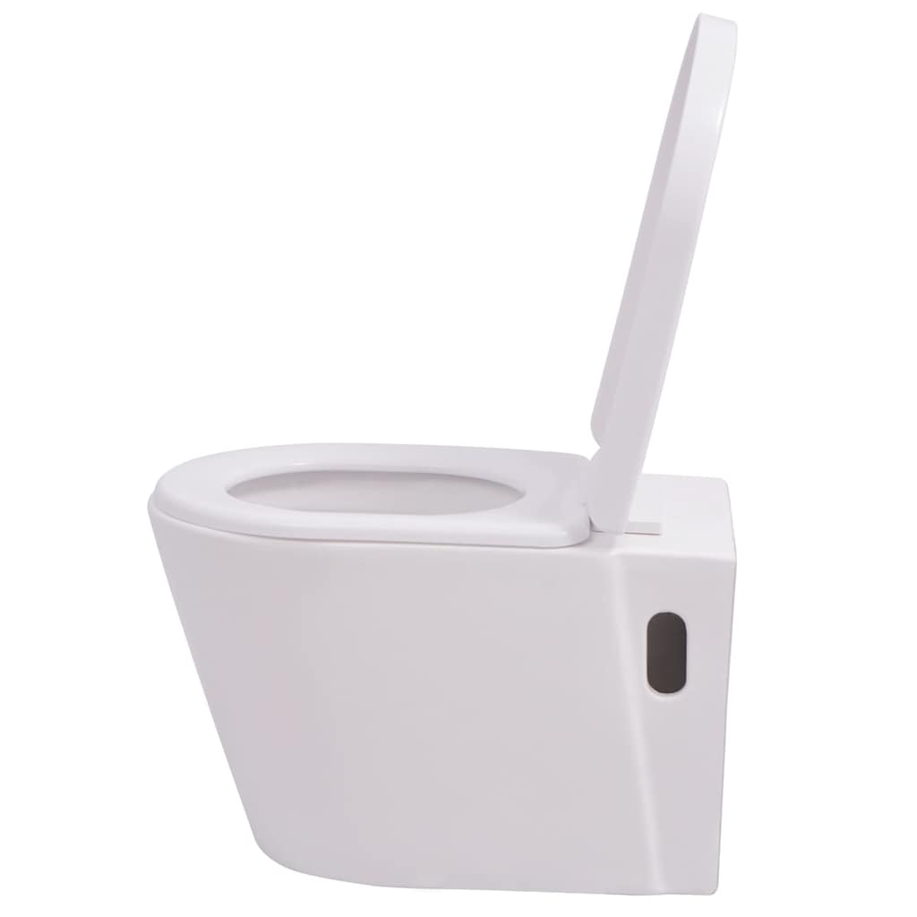 Falra szerelhető fehér kerámia WC 4