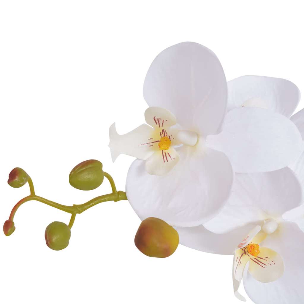 Cserepes fehér műorchidea 75 cm 2
