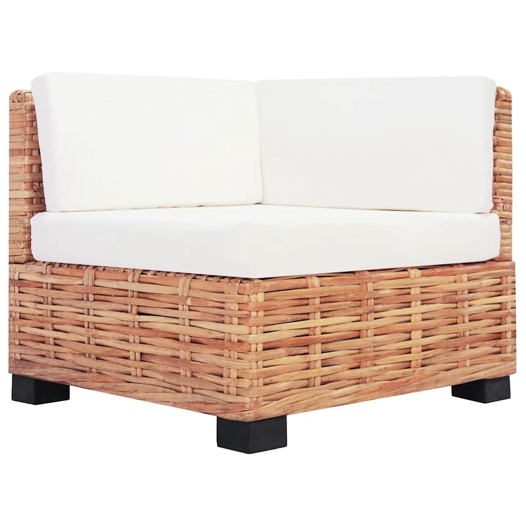 18 részes természetes rattan kanapészett 4