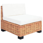 18 részes természetes rattan kanapészett 5