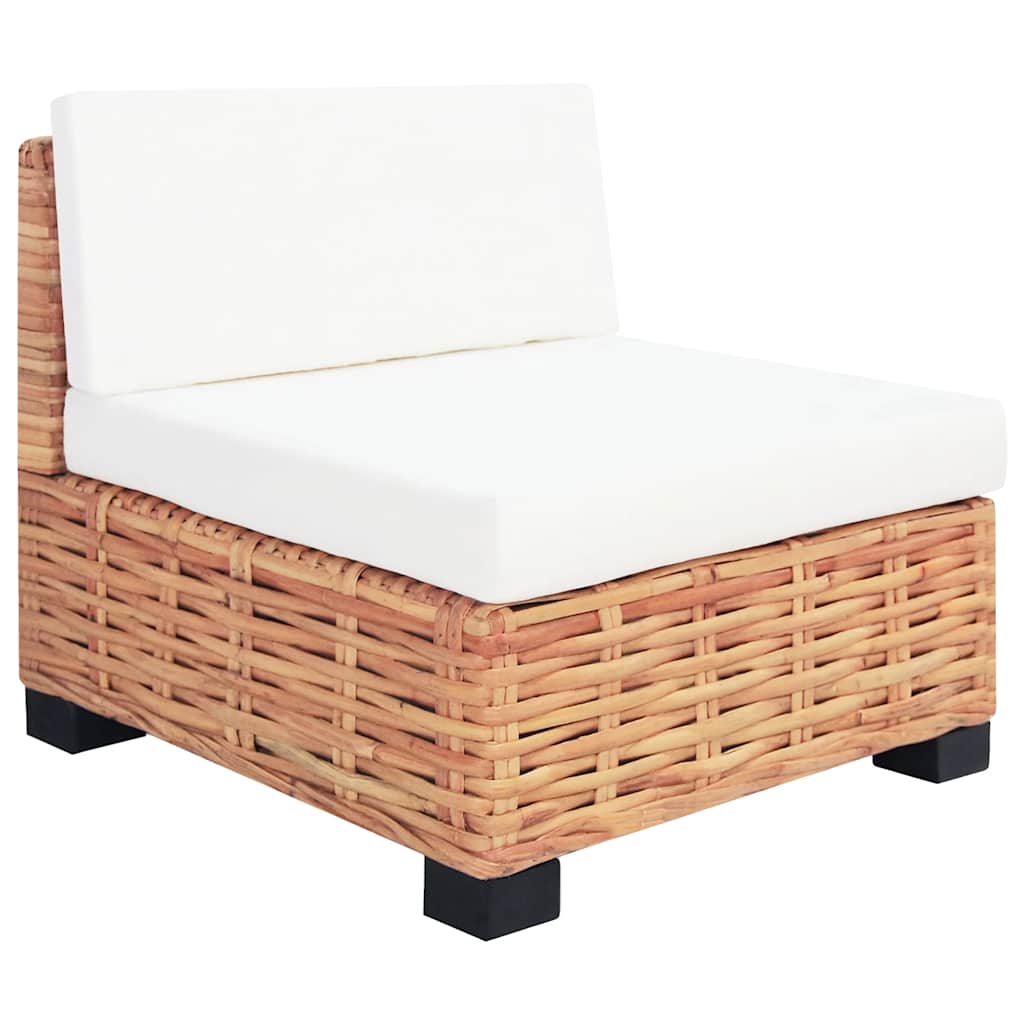 18 részes természetes rattan kanapészett 5