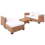 14 részes természetes rattan kanapészett 2