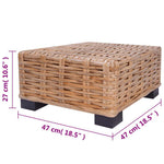 14 részes természetes rattan kanapészett 13