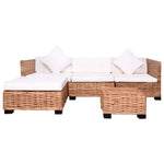 14 részes természetes rattan kanapészett 3