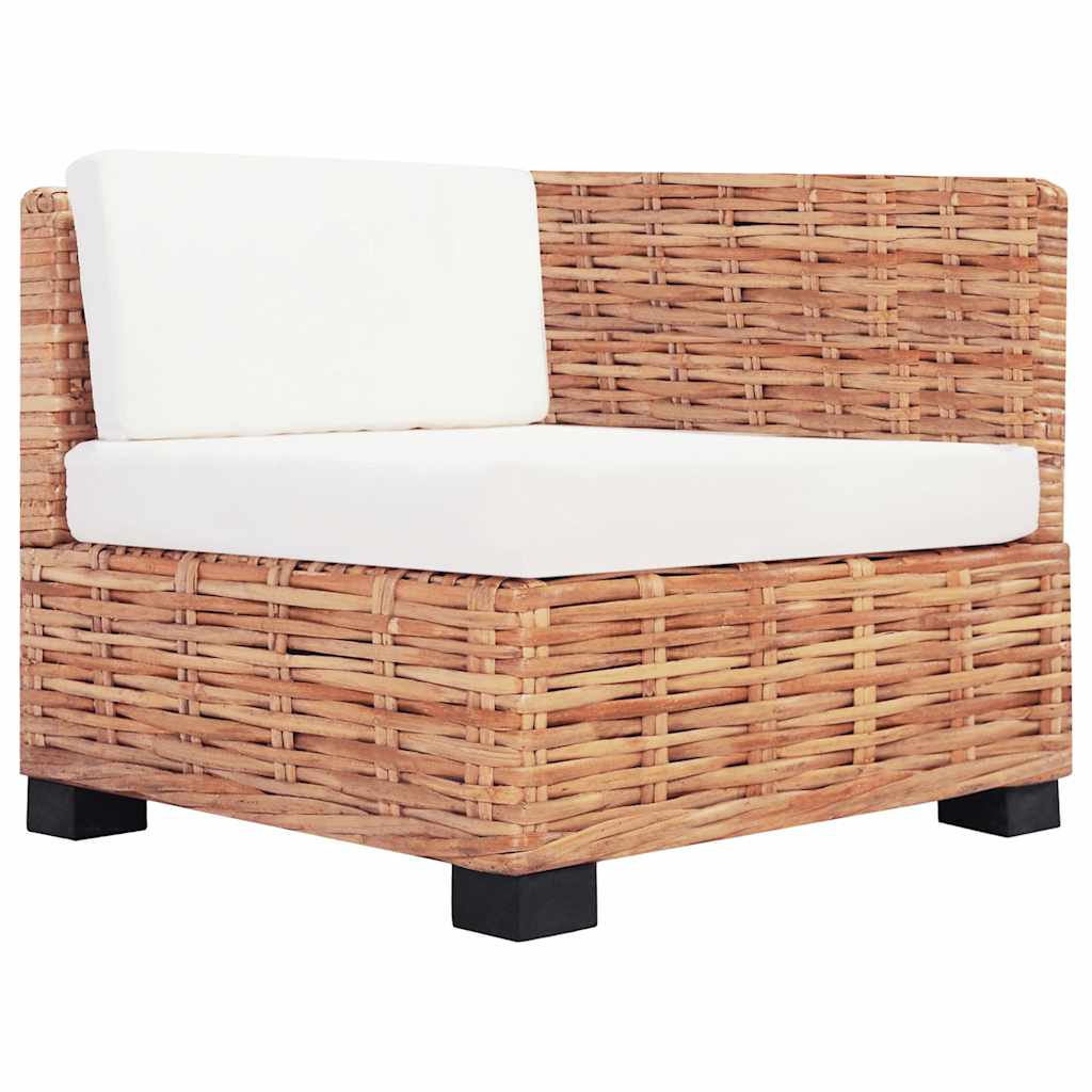 14 részes természetes rattan kanapészett 4