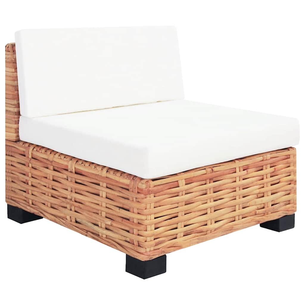 14 részes természetes rattan kanapészett 5