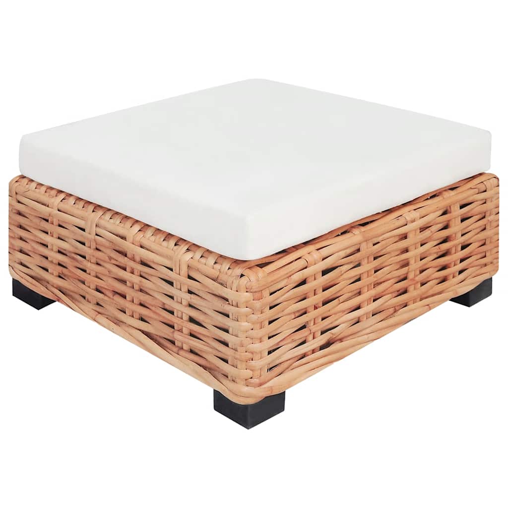 14 részes természetes rattan kanapészett 6