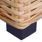 Természetes rattan dohányzóasztal 45 x 45 x 30 cm 3
