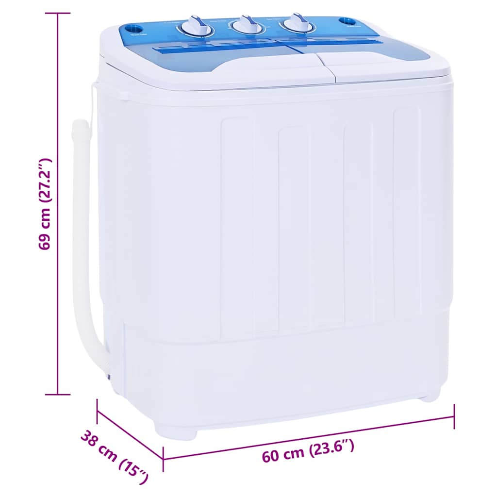 Mini ikermedencés mosógép 5.6 kg 9