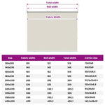 Krémszínű kültéri roló 165 (Szé) x 230 (Ma) cm 11