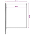 Antracit színű, kültéri sötétítő roló 165(Szé)x230(Ma) cm 6